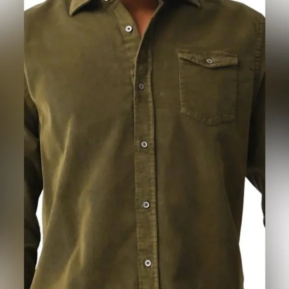 Johnnie-O NWT Kodiak Button Down Shirt Olive Men’s Size S